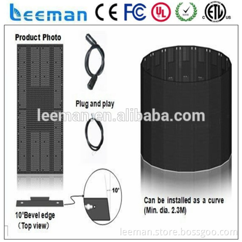Leeman p12.5 P5 Concert Stage Background Video ledwall, Indoor Full Color Flexible LED Mesh Curtain Video Wall Screen